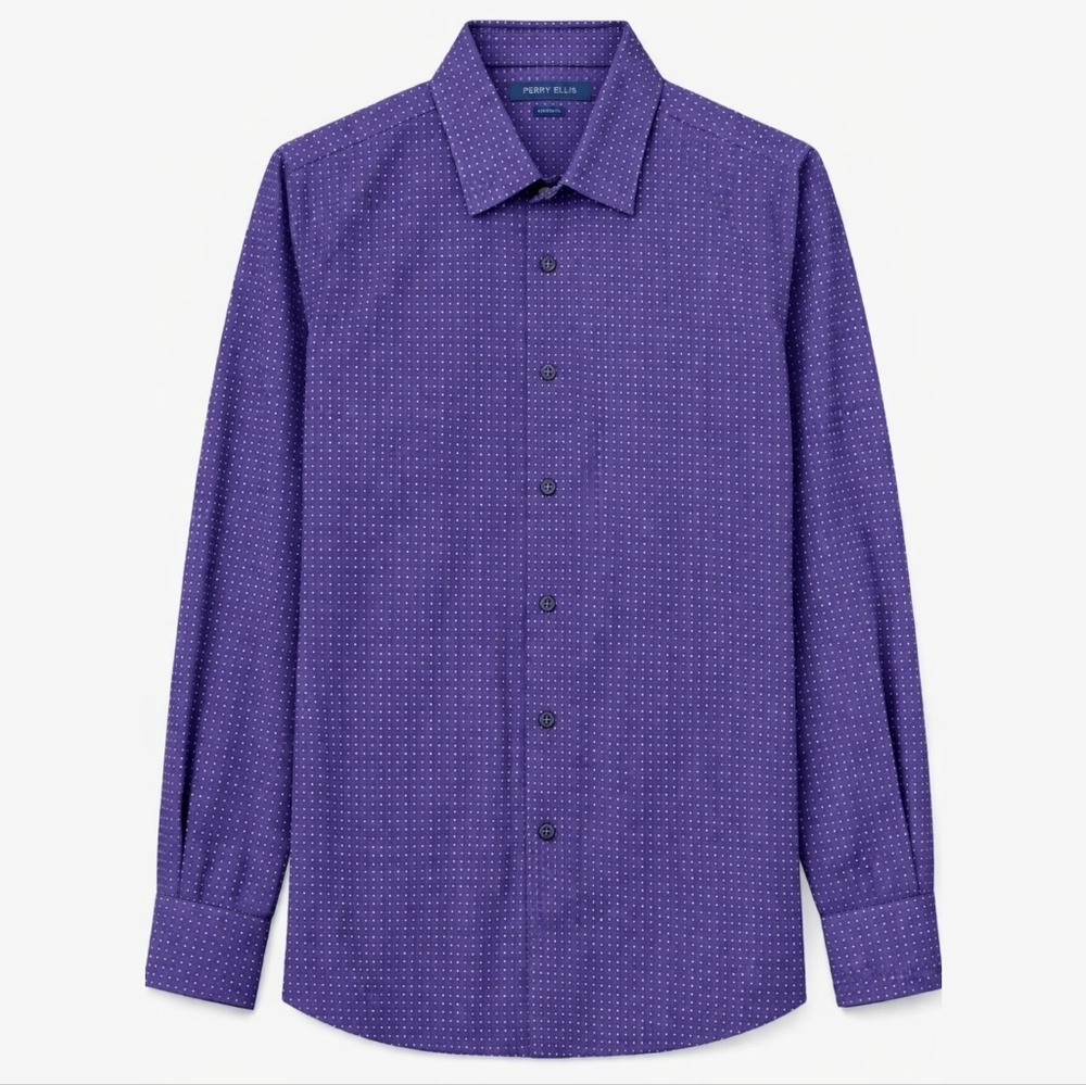 Perry Ellis Mens Slim Fit Dress Shirt